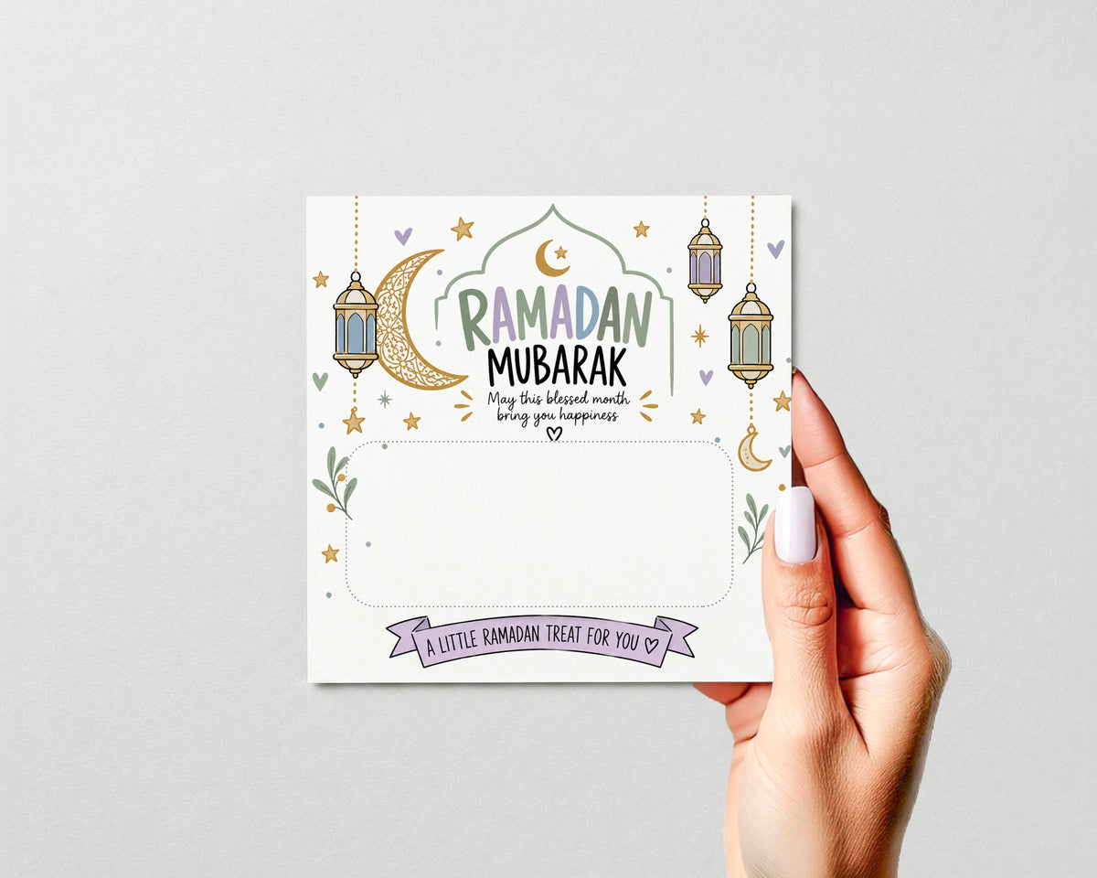 Ramadan Mubarak Money Holder Gift For Kids Cash Gift Little Ramadan Treat Card