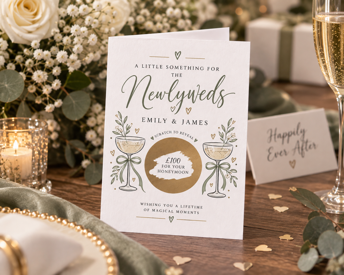 Personalised Retirement Scratch Off Card Holiday Experience Surprise Gift Reveal