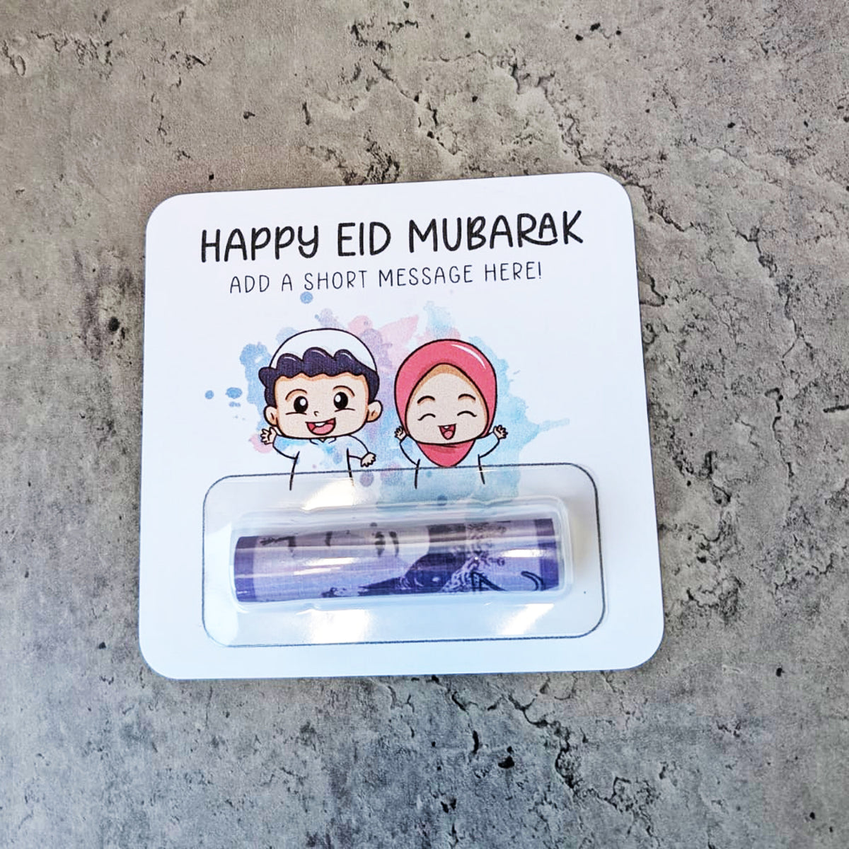 Personalised Eid Mubarak Kids Money Card Wallet β Islamic Gift β’ Cash Envelope β’ Religious Present