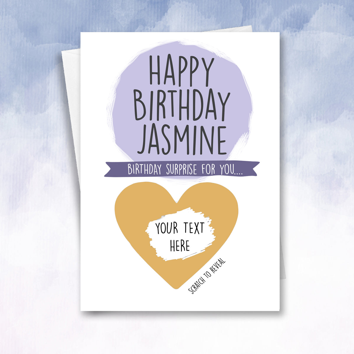 Girly Scratch Off Birthday Card Gift Reveal - 2f75e5-2