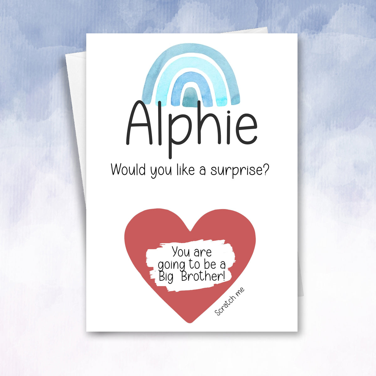 Personalised Big Brother Scratch card Reveal - 2f75e5-2