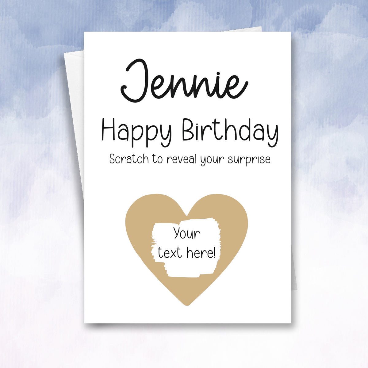 Personalised Scratch off Birthday Reveal Card - 2f75e5-2