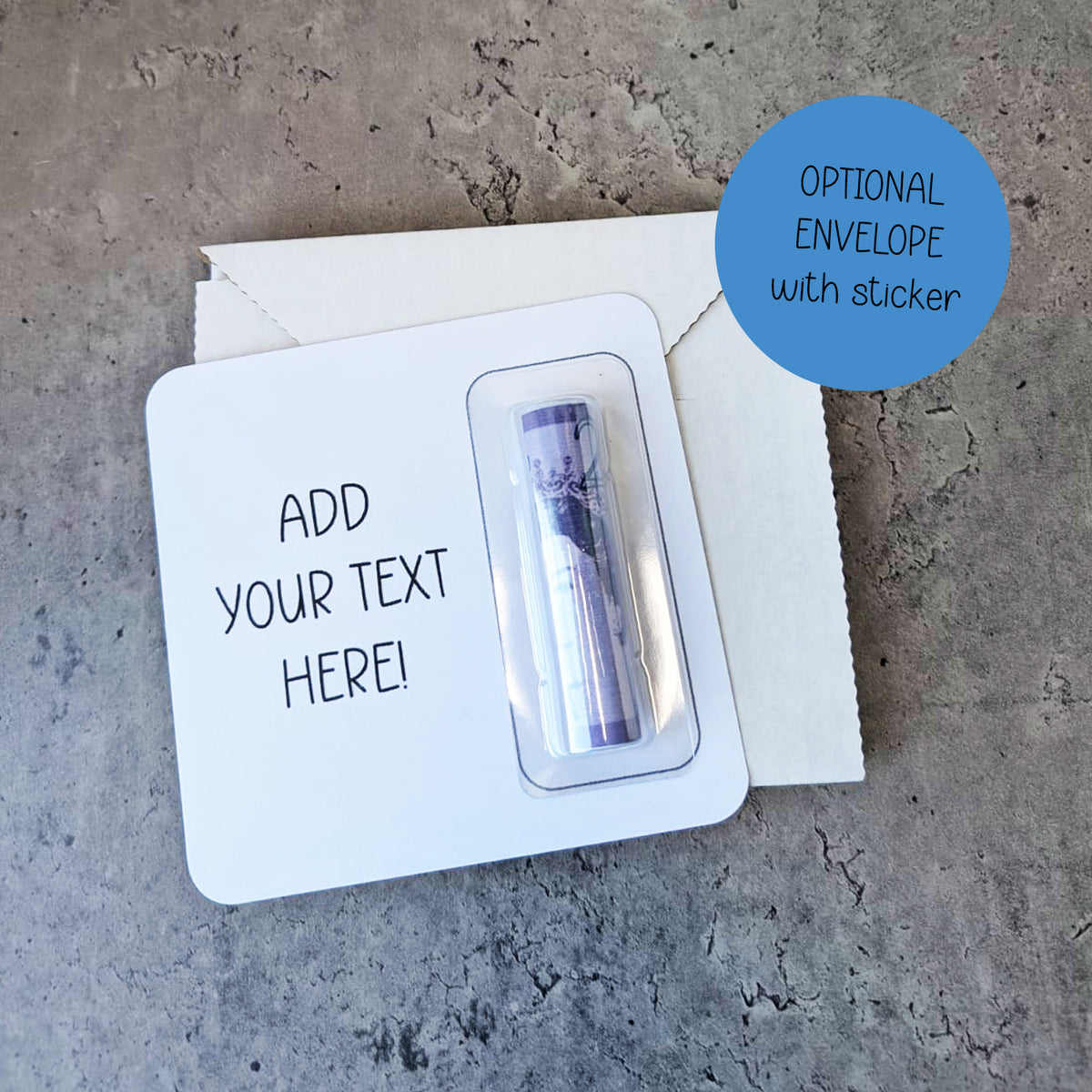 Personalised Money Card Cash Gift Holder • Custom Birthday Gift • Create Your Own Text