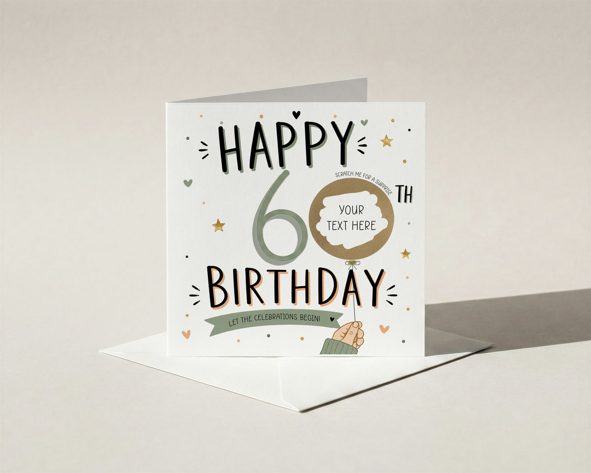 Personalised 30th Birthday Scratch-Off Card Milestone Surprise Gift Reveal