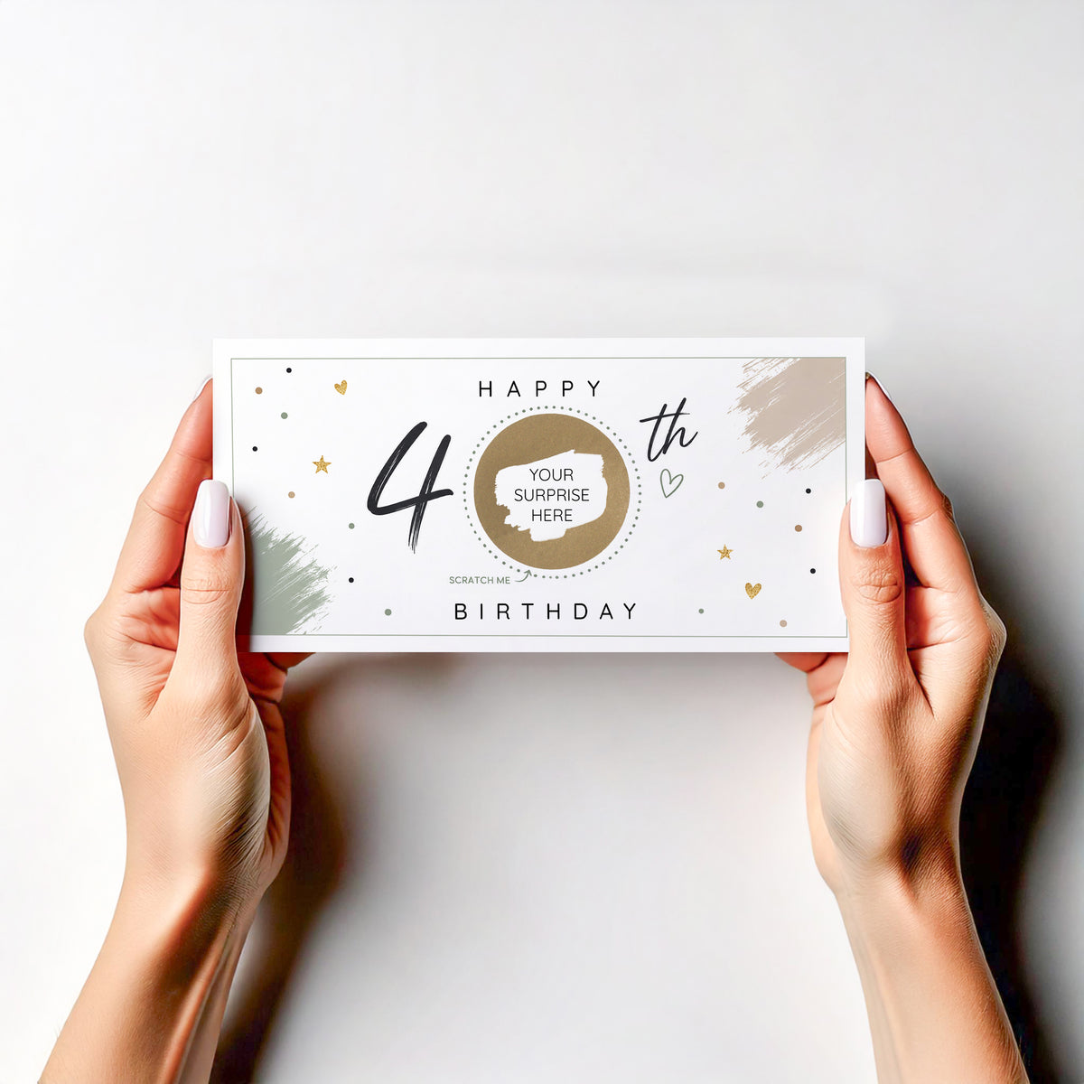 Personalised 30th Birthday Scratch Off Card, Surprise Gift Reveal , Experience Holiday Ticket Reveal