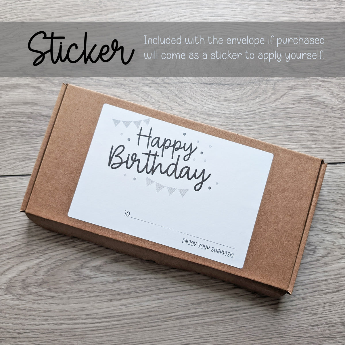Personalised Birthday Money Gift • Money Wallet Card for Kids Teens Adults