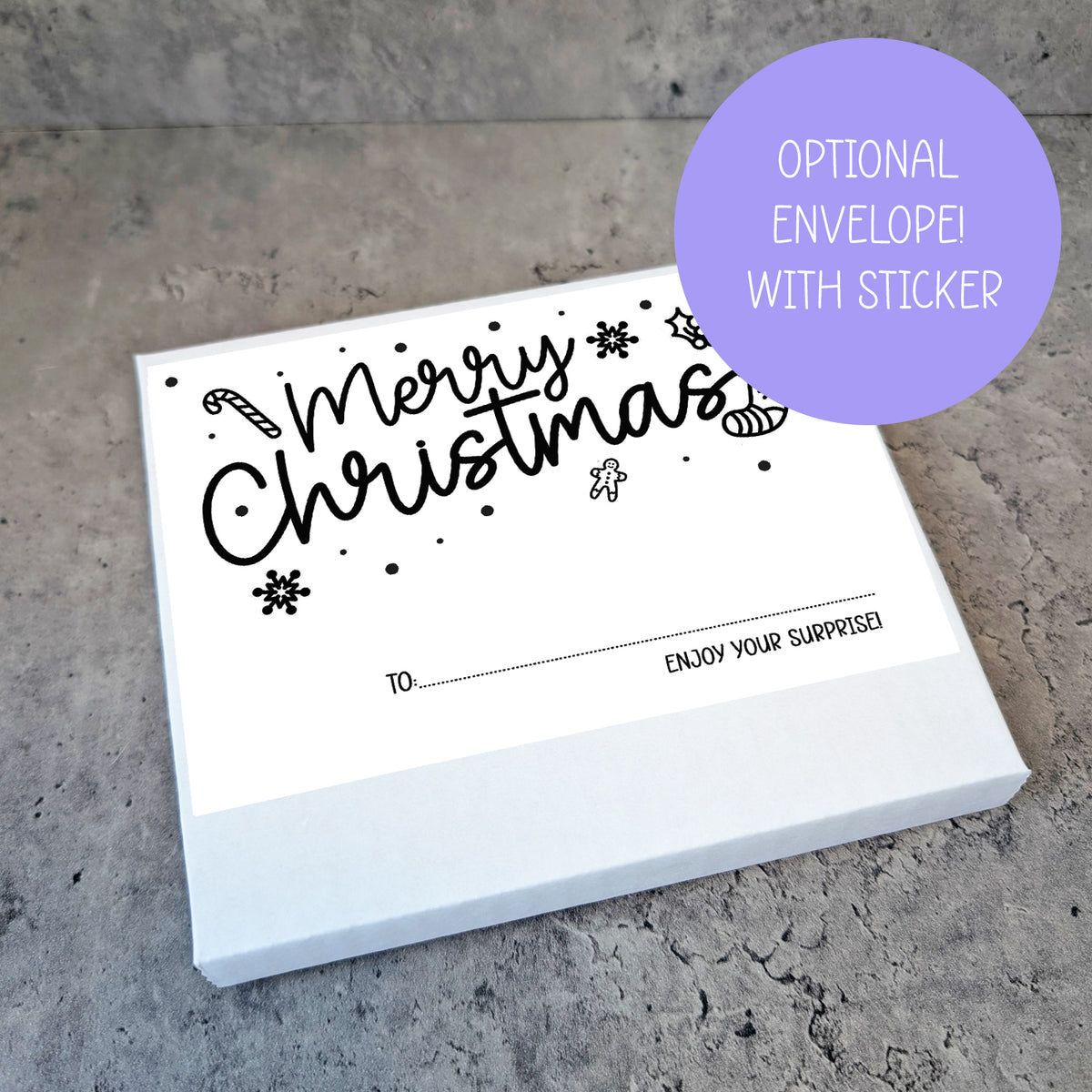 Personalised Christmas Money Gift  Card – Santa Design • Festive Cash Gift Holder