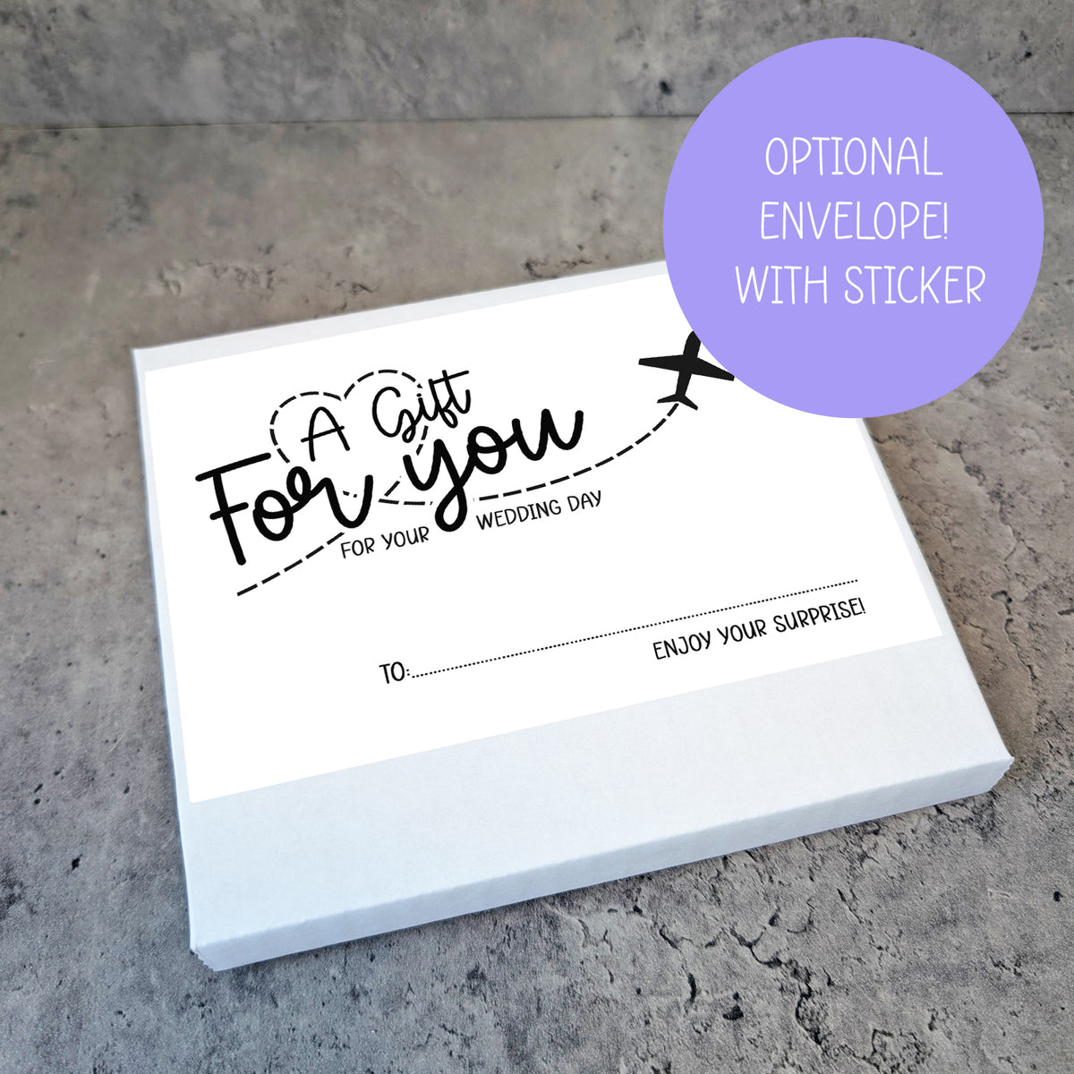 Personalised Mr & Mrs Honeymoon Money Gift Card Wallet • Wedding Keepsake Envelope