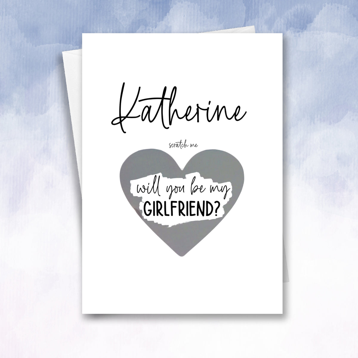 - Personalised Scratch-Off “Be My Girlfriend” Card  Romantic Proposal for Partner or Boyfriend